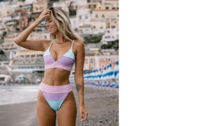new FREE PEOPLE BEACH RIZO EMMY BIKINI SWIMSUIT bottoms m - Picture 1 of 2