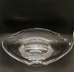 Große Kristall Kunst Glas Schale Herzstück Obstschale - Bild 1 von 7