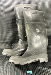 BATA Wasserdicht Schwarz Gummi Arbeitsstiefel Herren Größe 8 Hergestellt in USA IN2267 - Bild 1 von 14