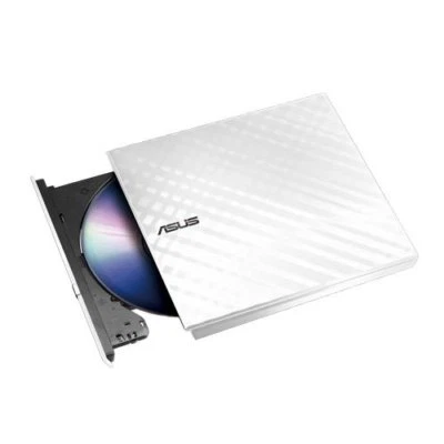 ASUS External DVD writer USB 2.0 8 x DVD Writer,Burner, Player in White - Image 1 of 4