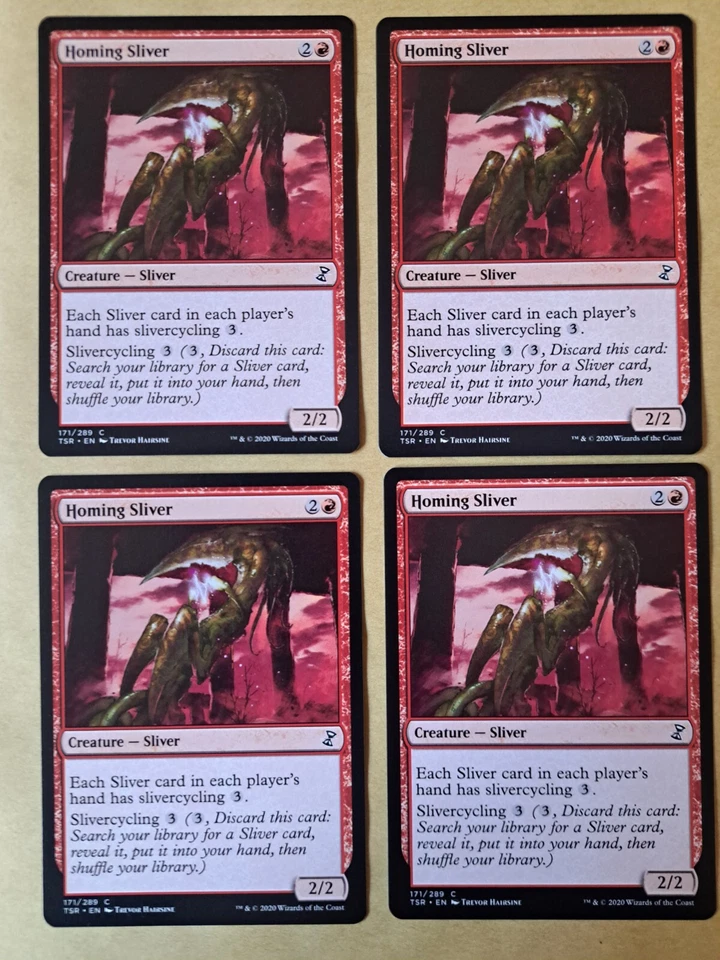 4x Homing Sliver - MTG Time Spiral Remastered TSR Common Excellent (EX) - Imagen 1 de 1