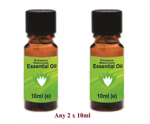 Any 2 x 10ml ESSENTIAL OILs - 100% Pure - for Aromatherapy, Home Fragrances etc. - Picture 1 of 1