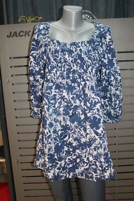 S'Oliver Women Short Summer Dress Blue White Floral Women Gr. 42 Foto 1 de 4