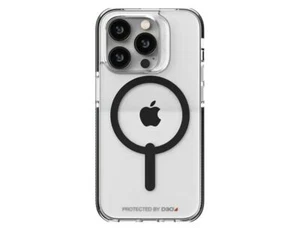 Zagg Gear4 Piccadilly Snap Clear & Black Case for iPhone 6.1 Pro 2022 5G - Picture 1 of 5