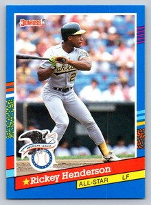 1991  Donruss #53 Rickey Henderson Oakland Athletics