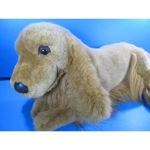 Vintage Jetmax International Cocker Spaniel Dog Plush Toy Realistic 20" Long - Picture 1 of 10