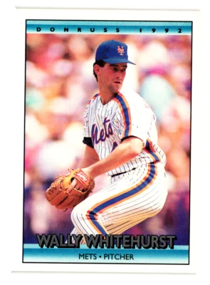1992 Donruss Wally Whitehurst New York Mets Baseball Card #134         - Image 1 of 2