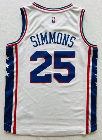 Ben Simmons youth white jersey Sixers/76ers Small Cover