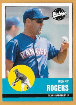 KENNY ROGERS TEXAS RANGERS #90 - UPPER DECK VINTAGE NM-MT 2001 - Image 1 of 2
