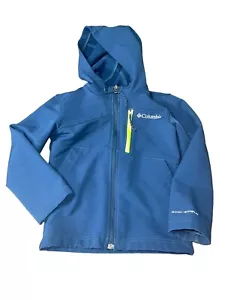 Columbia Jungen Gr. 4/5 Omnishield Jacke mit Kapuze dunkelblau *BESCHREIBUNG LESEN* - Bild 1 von 12