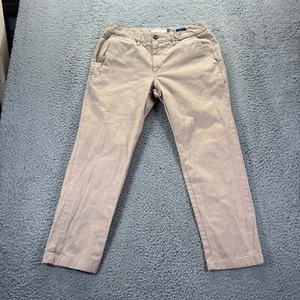 Peter Manning Chino Pants Mens 34x28 Beige Cotton Classic Fit Tapered Golf - Picture 1 of 10
