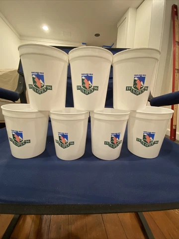 1996 US Open Oakland Hills Beer Cups Golf Lot Of 7 Cover
