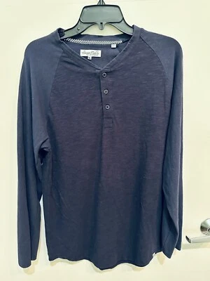 Sovereign Code Navy Henley Cotton Long Sleeve Men's Shirt XL X-Large NWOT - Image 1 of 4