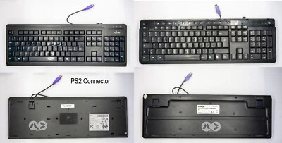 Lotto 2 tastiere italiane PC PS2 Kraun Fujitsu Buone condizioni Funzionanti - Immagine 1 di 3