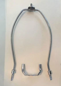 7-1/2" VERNICKELT LAMPENSCHIRM HARFE MIT SATTEL - Bild 1 von 2