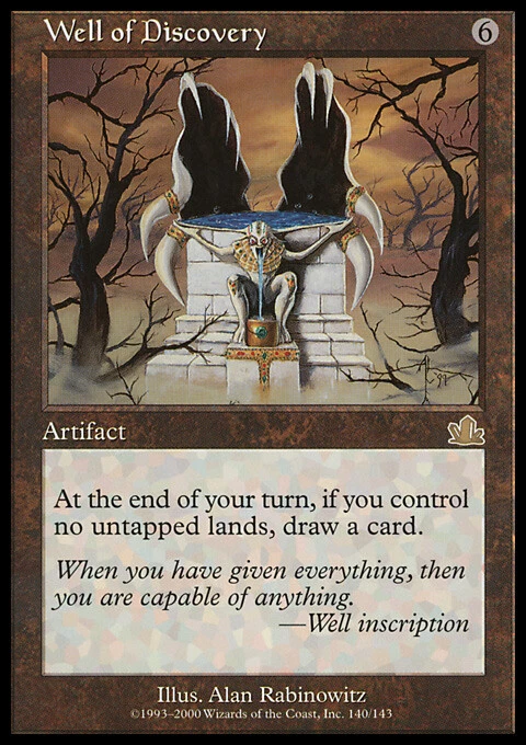 Magic the Gathering MTG Well of Discovery (140) Prophecy   LP - Image 1 of 1