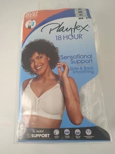 Nuevo PLATEX 18 HORAS 44D Blanco SOPORTE SENSACIONAL 20/27 Sin cables con 2 bragas - Imagen 1 de 7