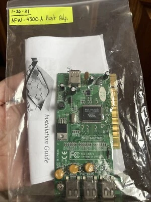 ADAPTEC AFW-4300A LP UNIV HOST ADAPTER PCI 3 PORT 1973600  - Image 1 of 2