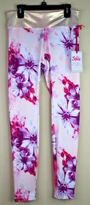 Justice Girls High Waisted Multi Pink Floral Legging Size XL (16/18) - Picture 1 of 6
