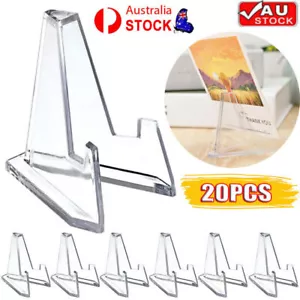20pcs Plastic Badge Medal Coin Display Holder Easel Storage Stand Collectable - Picture 1 of 12