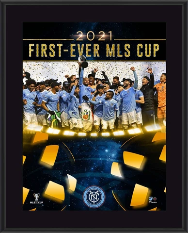 New York City FC 10.5'' x 13'' 2021 First-Ever MLS Cup Plaque Cover