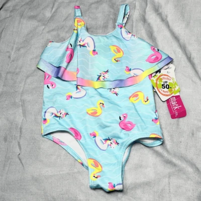 PENELOPEMACK LTD POOL FLOATIE ONE PIECE 2T BATHING SUIT RUFFLES UPF 50+ UV PROTE - Image 1 of 3