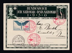 1930 LV-127 GRAF ZEPPLINE Mail Postal Card - Sept 14, 1930 Flight - Picture 1 of 2