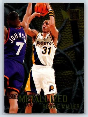 Reggie Miller 1996-97 Metal Indiana Pacers #129 - Image 1 of 2