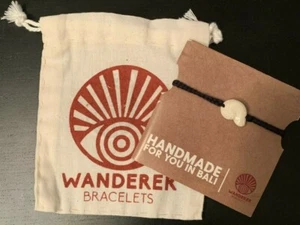 Wanderer Bracelet Handmade in Bali Black Nautilus Shell With Tassel Closure - Picture 1 of 2