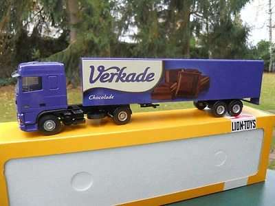 Leone Toys 1/50 DAF 95 XF+ Rimorchio Furgone " Verkade " Mint IN Box - Immagine 1 di 2