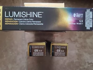 JOICO LUMISHINE Hair Color 2.5oz 6N, Natural Dark Blonde 3 Pieces - Picture 1 of 1