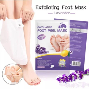 Exfoliating Foot Peel Mask Dead Skin Remove Soft Feet Hard Smooth Sock 1-10 Pair - Picture 1 of 16