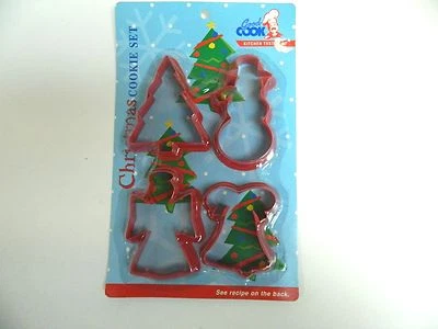 JUEGO CORTADOR DE GALLETAS NAVIDAD GOOD COOK 4 PIEZAS - PLÁSTICO Foto 1 de 4