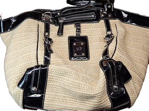 Trendy Large Rafe New York Straw Handbag Carry All Roomy - Picture 1 of 16