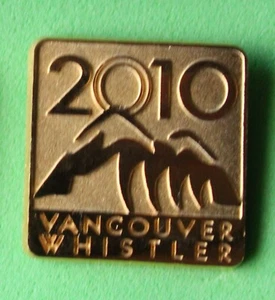 whistler Vancouver gold stuff Authentic 2010 Vancouver Olympic pin badge - Picture 1 of 1
