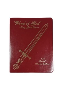 Word Of God King James Bible KJV Red Letter Large Print Special Margin Edition R - Foto 1 di 12
