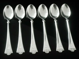 6 Norwegian Silver Teaspoons, Konval Pattern, Magnus Aase 830S - Picture 1 of 7