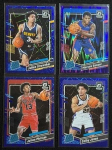 2023-24 Panini Donruss - Lot of (4) Rookies Purple Prizm, Blue Velocity ++ - Bild 1 von 4