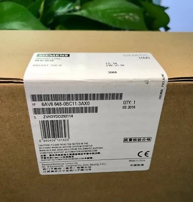 SIEMENS 6AV6648-0BC11-3AX0 Smart 700IE Touch Screen 6AV66480BC113AX0 New In Box - Image 1 of 3