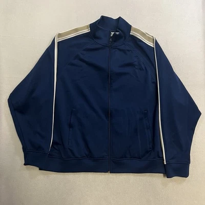 VTG Athletic Works Track Jacket Men’s Size 2XL Blue Long Sleeve Full Zip Up Y2K - Image 1 of 4