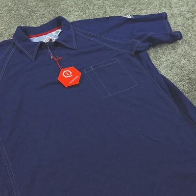 Camisa Bulwark FR Para Hombres Grande Manga Corta 1/4 Cremallera Resistente al Llama Ropa de Trabajo Nueva con Etiquetas Foto 1 de 4