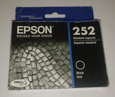 Cartucho de tinta negro estándar Epson 252 EXP 11/2024 nuevo caja dañada Foto 1 de 3
