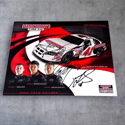 Foto firmada 3X de GANASSI SABATES 2004 Jamie McMurray Reed Sorensen Casey Mears Foto 1 de 2