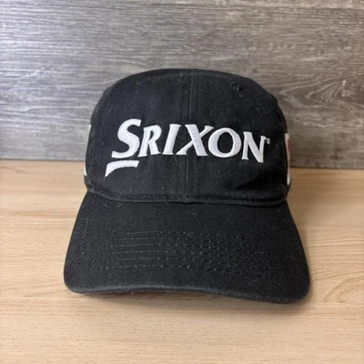 Srixon Hat Cap Strap Back Black Red Baseball Golf Embroidered Z-STAR Patch Mens - Image 1 of 4