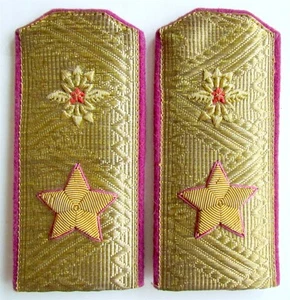 RUSSIAN SOVIET MARSHAL of SIGNALLER TROOPS UNIFORM SHOULDER BOARDS vintage - Picture 1 of 4