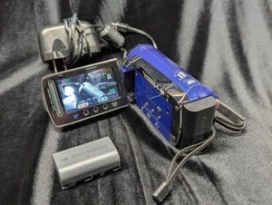 JVC Everio GZ-MS120AU Camcorder Camera Handheld Blue .  S4 - Picture 1 of 5