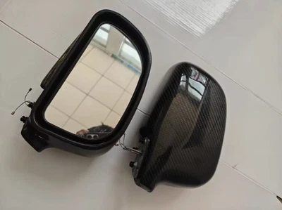 Carcasas de espejos retrovisores de fibra de carbono y ABS para 96-01 Mitsubishi Mirage Lancer Evo 4/5/6 Foto 1 de 4