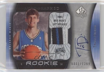 2005-06 SP Authentic Authentics /100 Travis Diener #100 RPA Rookie Patch Auto RC - Image 1 of 2