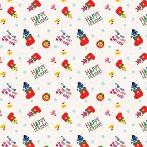 One Roll of BABY SHARK Happy Holidays wrapping paper gift wrap 50 Sq ft NIP - Picture 1 of 1