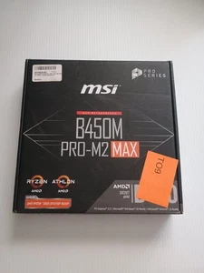 MSI B450M-PRO M2 MAX Sockel AM4 AMD B450 HDMI USB3.2 DVI Mainboard Neu - Bild 1 von 6